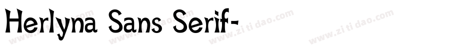 Herlyna Sans Serif字体转换